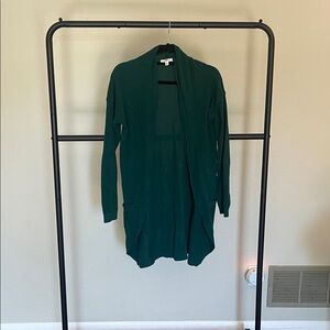 NORDSTROM BP Dark Green Open Front Cardigan